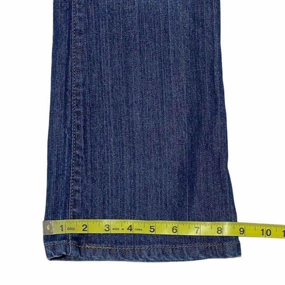 LEVI'S 545 Faded Dark Wash Blue Denim Low Rise Boot Cut 545 Jeans - Picture 8 of 11